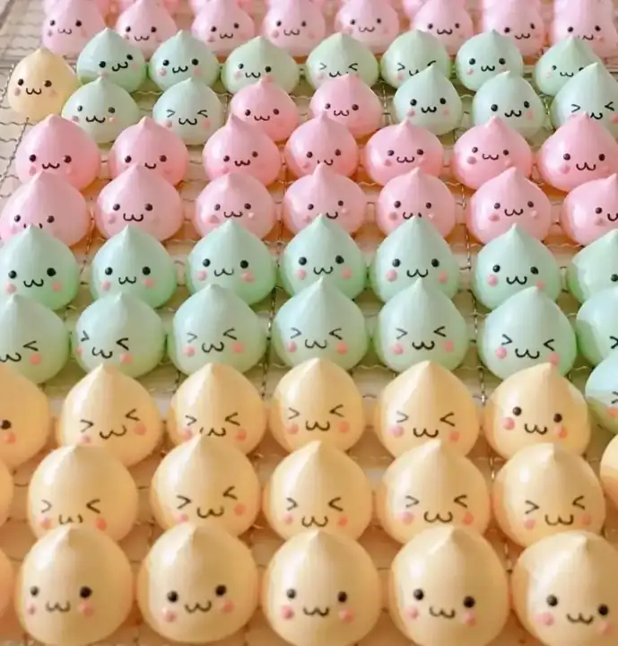 Marshmallows kawaii hechos por Valentina